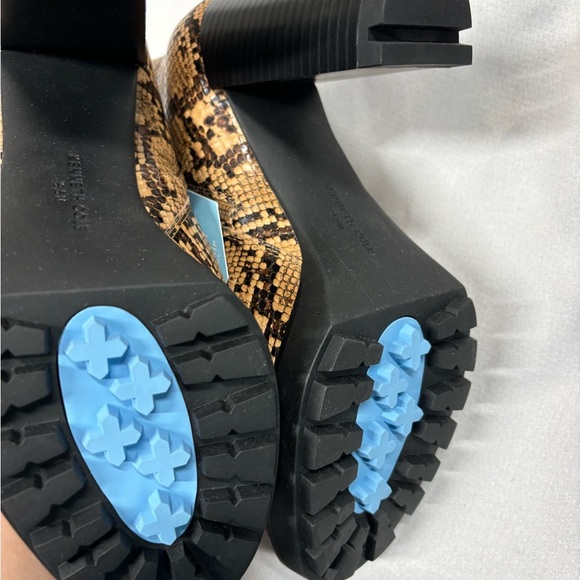 COPY - Kenneth Cole New York Womens Justin Lug Chelsea PG Zip-Up Ankle Boots Br… - Picture 8 of 8